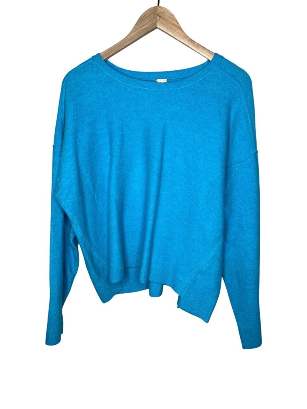 Free People Blue Pullover Sweater Medium